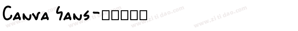 Canva Sans字体转换